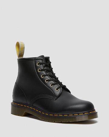 Black Women's Dr Martens Vegan 101 Felix Ankle Boots | CA 70XYU